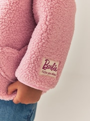 粉色 - Barbie 半拉鏈抓絨（3 個月-7 歲） - 圖片 4，共 10