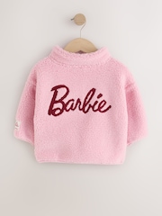 粉色 - Barbie 半拉鏈抓絨（3 個月-7 歲） - 圖片 7，共 10
