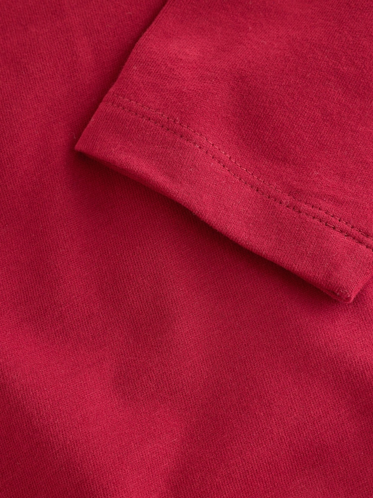Red Cosy Long Sleeve T-Shirt (3-16yrs) - Image 4 of 4 Red Cosy Long Sleeve T-Shirt (3-16yrs) - Image 4 of 4