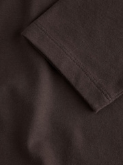 Chocolate Brown Cosy Long Sleeve T-Shirt (3-16yrs) - Image 4 of 4