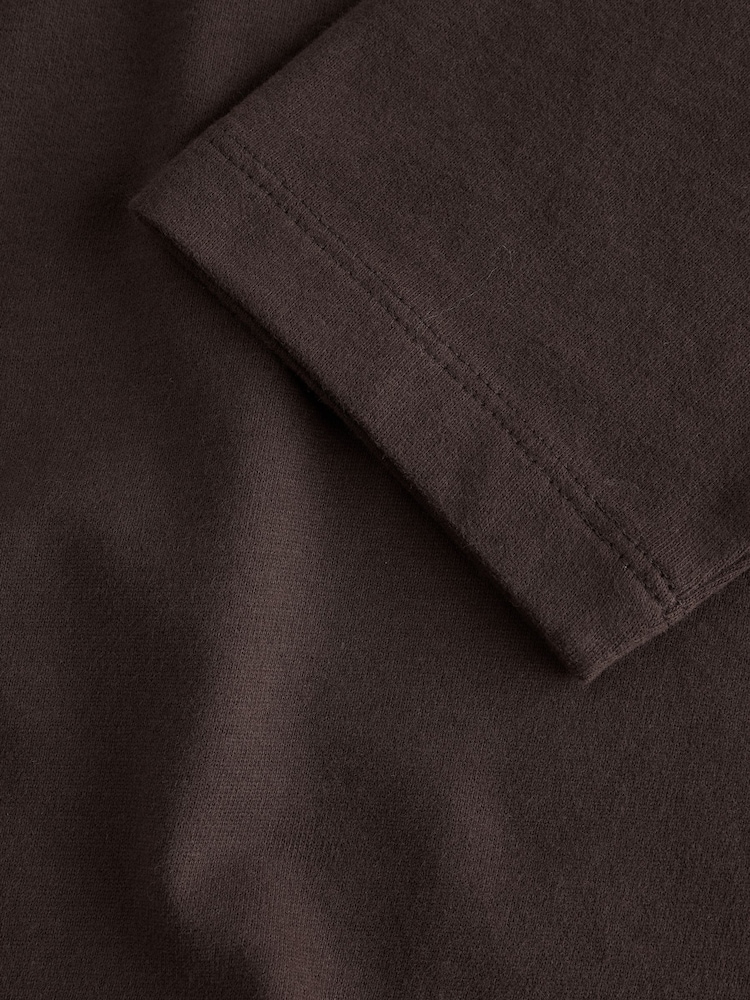 Chocolate Brown Cosy Long Sleeve T-Shirt (3-16yrs) - Image 4 of 4 Chocolate Brown Cosy Long Sleeve T-Shirt (3-16yrs) - Image 4 of 4