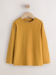 Ochre Yellow Cosy Long Sleeve T-Shirt (3-16yrs) - Image 1 of 4