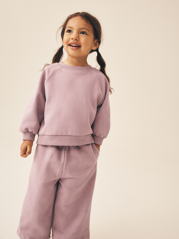 Mauve Purple Crew Neck Sweatshirt (3mths-7yrs) - Image 2 of 15 Mauve Purple Crew Neck Sweatshirt (3mths-7yrs) - Image 2 of 15