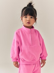 Berry Pink Quarter Zip Sweatshirt (3mths-7yrs) - Image 1 of 8