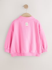 Berry Pink Quarter Zip Sweatshirt (3mths-7yrs) - Image 6 of 8