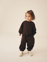Chocolate Brown Crew Neck Sweatshirt (3mths-7yrs) - Image 1 of 8