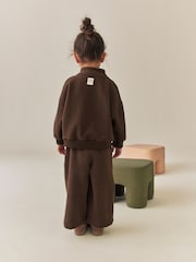 Chocolate Brown Quarter Zip Sweatshirt (3mths-7yrs) - Image 3 of 8