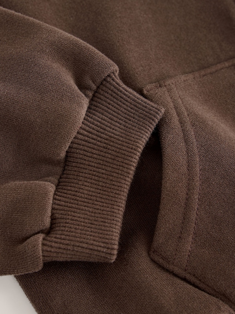 Chocolate Brown Quarter Zip Sweatshirt (3mths-7yrs) - Image 8 of 8 Chocolate Brown Quarter Zip Sweatshirt (3mths-7yrs) - Image 8 of 8