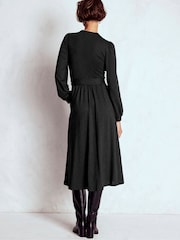 Svart - Boden Naomi Langermet Midikjole - Bilde 3 av 6