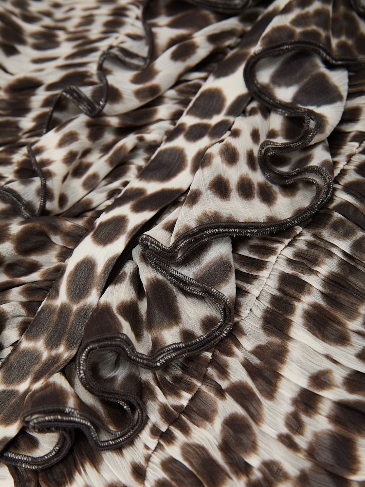 Atelier Silk-Blend Animal-Print Ruffled Blouse - Image 7 of 7