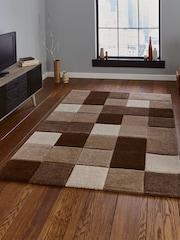 Think Rugs Brown Brooklyn 646 Modern Geometric Rug - Image 1 of 5