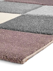 Think Rugs Purple Brooklyn 646 Modern Geometric Rug - Image 4 of 5