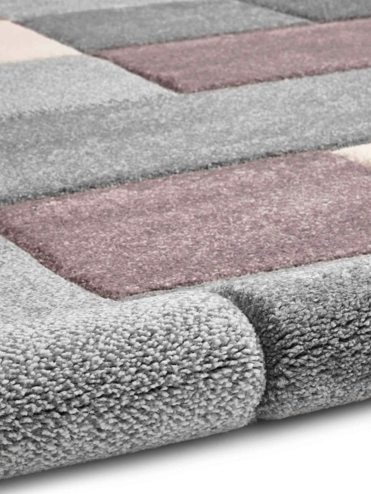 Think Rugs Purple Brooklyn 646 Modern Geometric Rug - Image 5 of 5 Think Rugs Purple Brooklyn 646 Modern Geometric Rug - Image 5 of 5