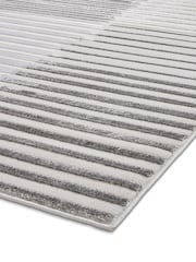 Think Rugs Grey Apollo 2681 Modern Linear Rug - Image 5 of 6