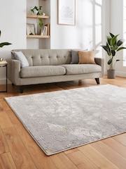 Think Rugs Grey Apollo 2677 Modern Abstract Rug - Image 2 of 6