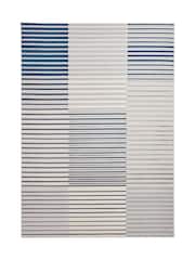 Think Rugs Grey Apollo 2681 Modern Linear Rug - Image 3 of 6