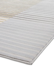 Think Rugs Grey Apollo 2681 Modern Linear Rug - Image 5 of 6