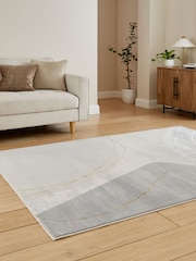 Think Rugs Grey Apollo E9974 Modern Abstract Rug - Image 2 of 6