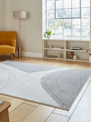 Think Rugs Grey Apollo E9974 Modern Abstract Rug - Image 2 of 6
