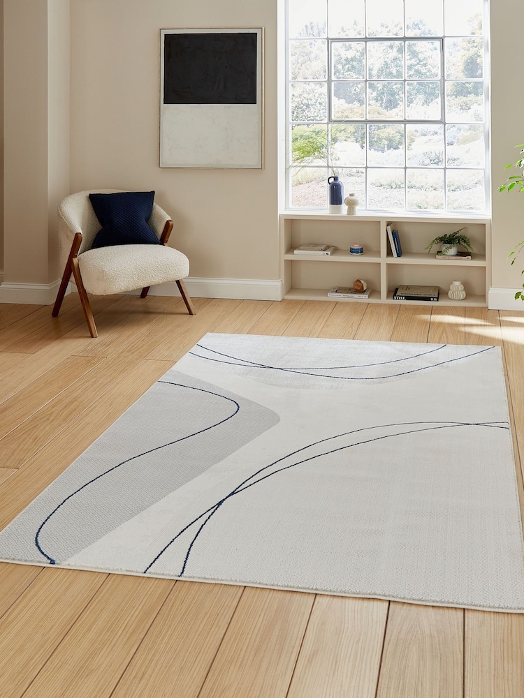 Think Rugs Grey Apollo E9974 Modern Abstract Rug - Image 1 of 6