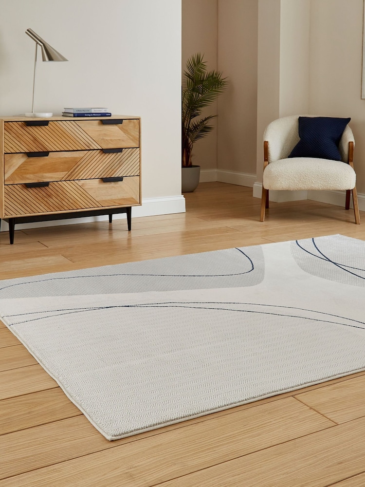 Think Rugs Grey Apollo E9974 Modern Abstract Rug - Image 2 of 6