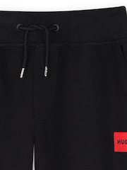 HUGO Black Logo Cinched Leg Jogging Bottoms - Image 3 of 3
