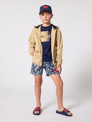 HUGO Logo Crew Neck Short Sleeve T-Shirt - Imaginea 1 din 4