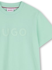 HUGO Logo Crew Neck Short Sleeve T-Shirt - Imaginea 3 din 3