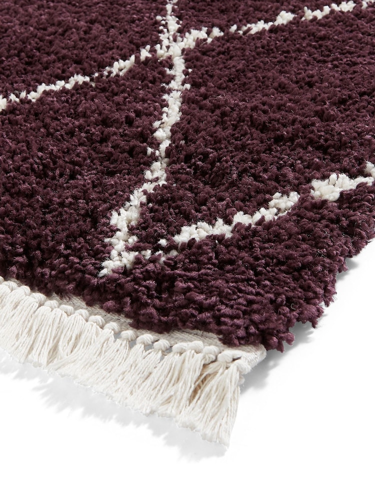 Think Rugs Purple Boho 8280 Berber Rug - Image 6 of 6 Think Rugs Purple Boho 8280 Berber Rug - Image 6 of 6
