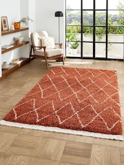 Think Rugs Rust Boho 8280 Berber Rug - Image 1 of 6