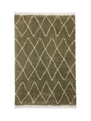 Think Rugs Green Boho 8280 Berber Rug - Image 3 of 6