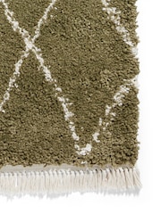 Think Rugs Green Boho 8280 Berber Rug - Image 4 of 6