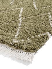 Think Rugs Green Boho 8280 Berber Rug - Image 5 of 6