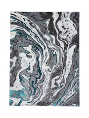 Think Rugs Grey Apollo GR584 Modern Abstract Rug - Image 3 of 6