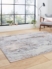 Think Rugs Grey Apollo GR580 Modern Abstract Rug - Image 2 of 6