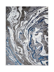 Think Rugs Grey Apollo GR584 Modern Abstract Rug - Image 3 of 6