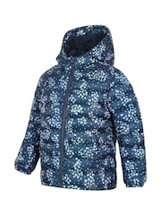 Mountain Warehouse Light Blue Seasons Water Resistant Faux Fur Lined Padded Jacket - Image 4 of 6