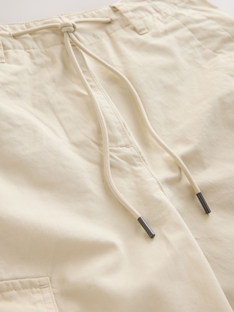 Stone Cargo Cotton Balloon Leg Trousers - Image 3 of 3