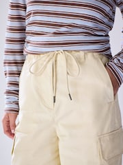 বেইজ - Cargo Cotton Balloon Leg Trousers - 7এর মধ্যে 4 ছবি