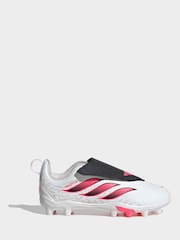 adidas White Predator Club Football Boots - Image 1 of 9