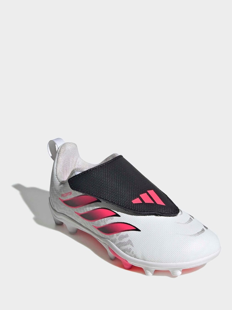 adidas White Predator Club Football Boots - Image 2 of 9