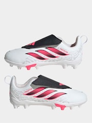 adidas White Predator Club Football Boots - Image 3 of 9