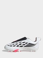 adidas White Predator Club Football Boots - Image 6 of 9