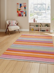 Think Rugs Bright Multi Cascade 29899 Modern Geometric Rug - Image 1 of 6
