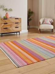 Think Rugs Bright Multi Cascade 29899 Modern Geometric Rug - Image 2 of 6