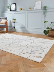 Think Rugs Ivory Creation G2848 Modern Abstract Rug - Image 2 of 6