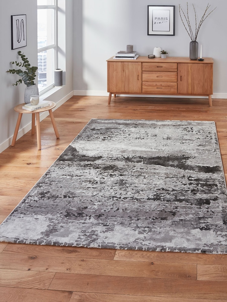 Think Rugs Grey Craft 19788 Modern Abstract Rug - Image 1 of 5