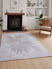 Think Rugs Pink Creation 50199 Modern Geometric Rug - Image 1 of 6