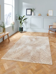 Think Rugs Beige Creation 50051 Botanical Rug - Image 1 of 6