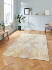 Think Rugs Beige Creation 50051 Botanical Rug - Image 1 of 6